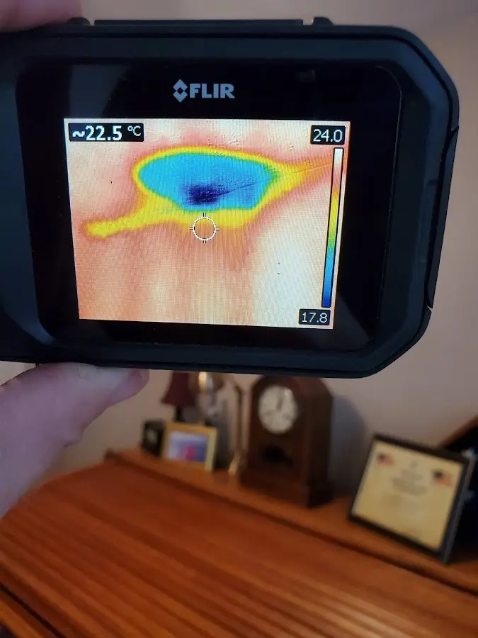 Thermal imaging inspection for water damage in Tuckahoe
